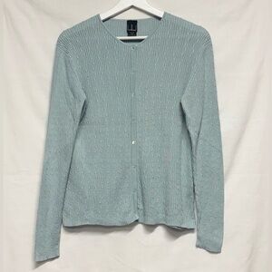VTG Silk Knit Cardigan in Seafoam
